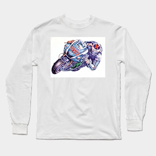 Ballpoint Sketching MotoGP Team No 99 Lorenzo Long Sleeve T-Shirt